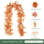 Autumn-colored Money Leaf Garland, Table Decoration - Image 5