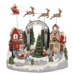 European - Style Christmas Villa LED Light House with Music Bell | Christmas Gift, Ambiance Decoration & Ornament - Image 2