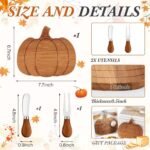 Wooden Pumpkin Tray, Creative Solid Wood Charcuterie Board - Image 6