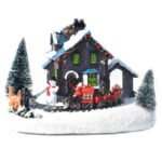 Christmas Decorations | Colorful Glowing Small Houses, Trains & Snow Huts | Resin Crafts & Christmas Ornaments - Image 2