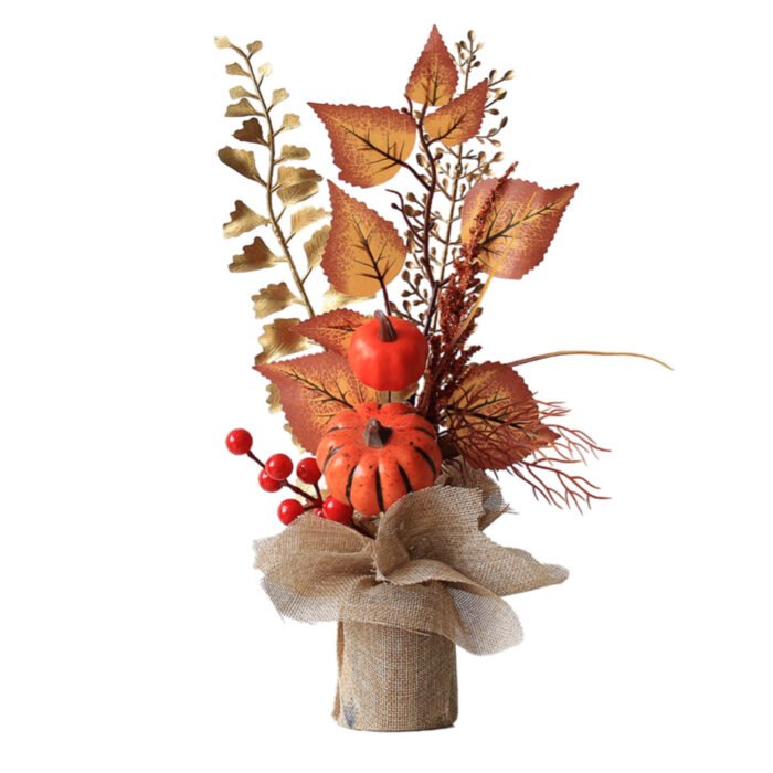 High-Value Iron Art Artificial Pumpkin Decorative Ornament for Desktop and Coffee Table - Image 6