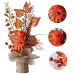 High-Value Iron Art Artificial Pumpkin Decorative Ornament for Desktop and Coffee Table - Image 5