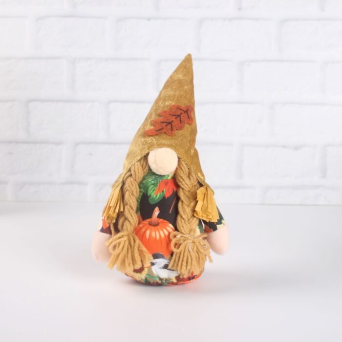 Thanksgiving Pumpkin Faceless Gnome Doll - Image 3