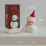 Snowman Christmas Candle - Ambience Gift | Handmade Shaped Creative Aromatherapy Candle for Christmas Cross - border Sales - Image 2