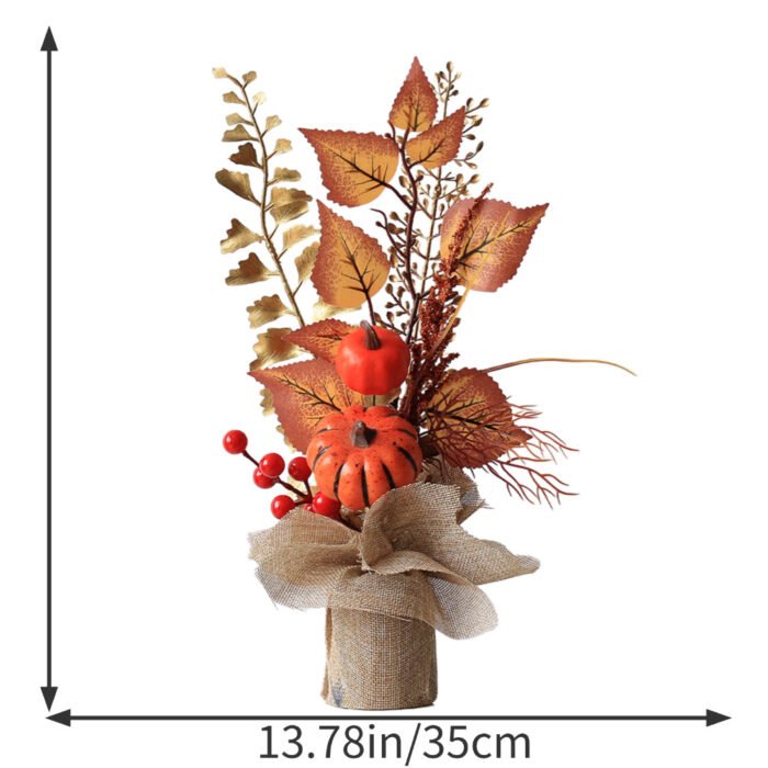 High-Value Iron Art Artificial Pumpkin Decorative Ornament for Desktop and Coffee Table - Image 4