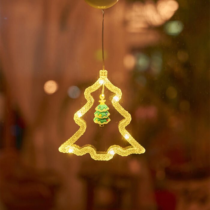 Christmas Leather - Cord Suction Cup Lights for Decorating and Enhancing Christmas Scenes, Window Displays - Image 2