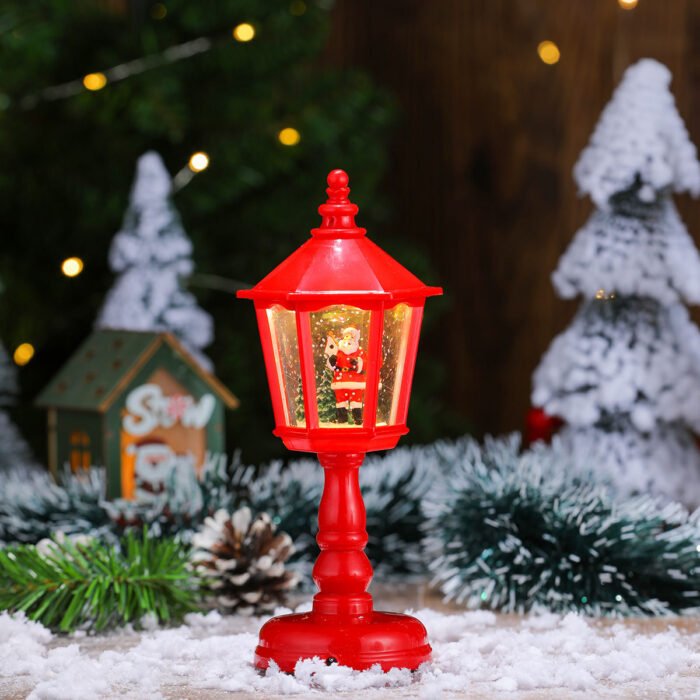 Christmas Decorations: Light-Up Musical Water-Filled Table Lamp, Night Light, Creative Christmas Ornament, Christmas Gift - Image 2