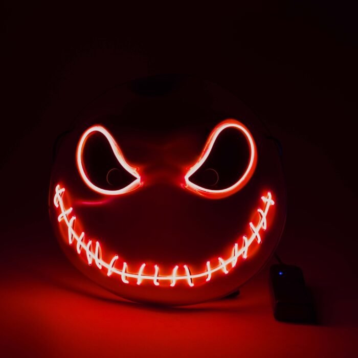 LED light-up mask: Lightyear, Ghost Rider skull mask, Christmas party glow-in-the-dark cold light mask - Image 1