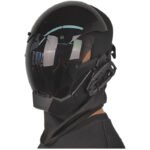 Cyberpunk black mask, CS headgear, full - face mecha mask prop for Halloween for adults - Image 2
