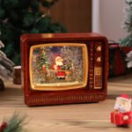 Christmas Gift: Light-Up Snow-Globe Music Box, Santa Wind Lamp, Christmas Tree Decorative Ornament & Night Light - Image 2