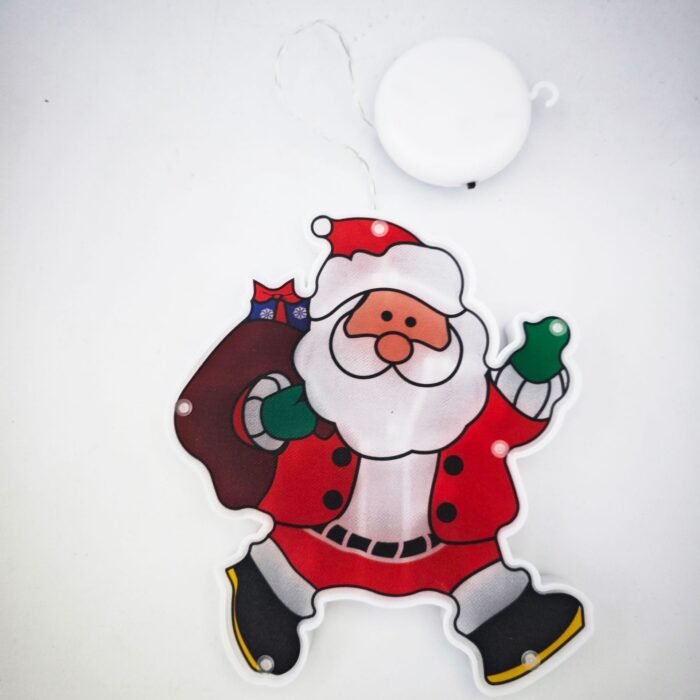 Suction Cup LED Christmas Decorative Lights | Star, Christmas Tree, Bell & Snowman Designs | Window Fairy Lights - Image 3