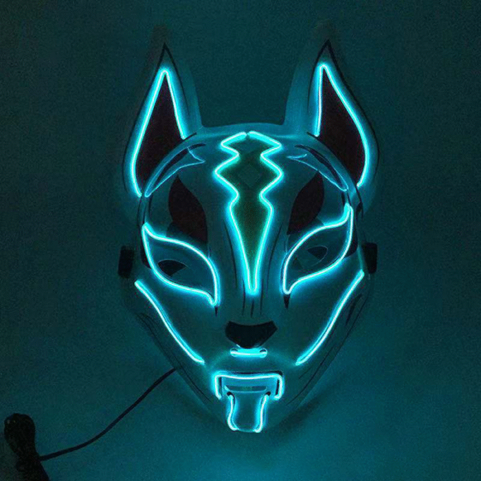 Fortnite Luminous Mask, LED Sky Fox, Wholesale, Cosplay - Image 4