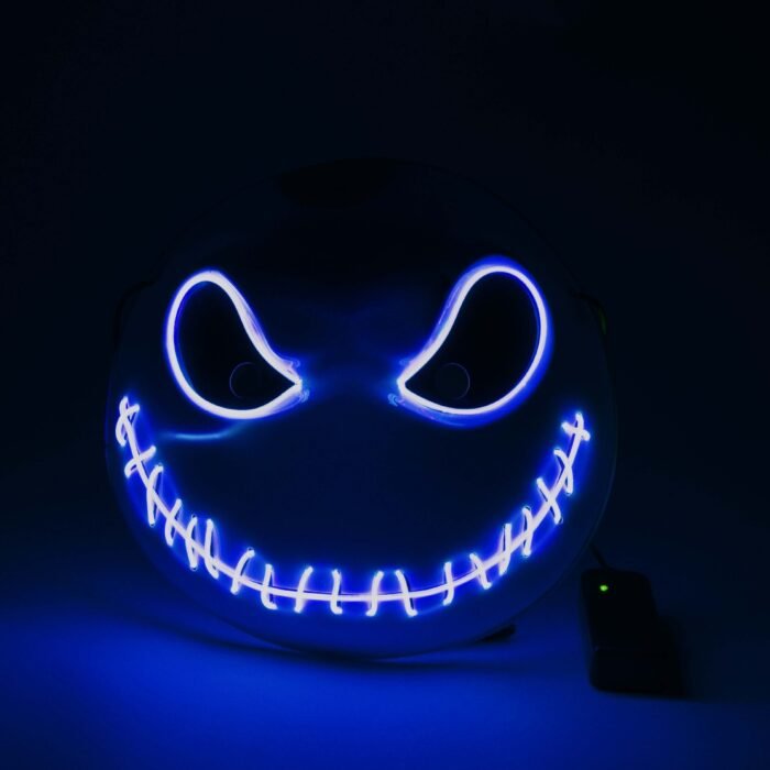 LED light-up mask: Lightyear, Ghost Rider skull mask, Christmas party glow-in-the-dark cold light mask - Image 3