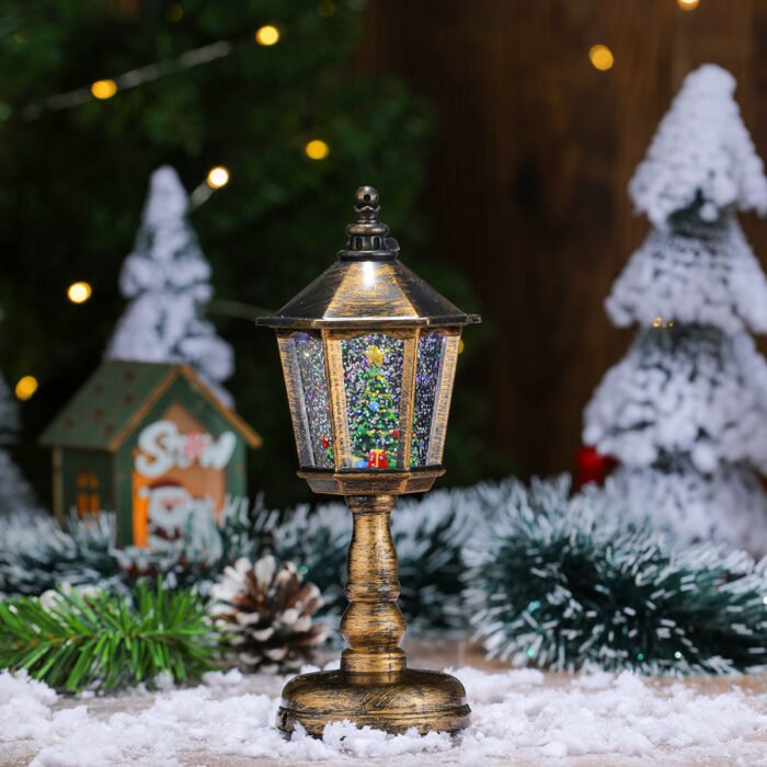 Christmas Decorations: Light-Up Musical Water-Filled Table Lamp, Night Light, Creative Christmas Ornament, Christmas Gift - Image 4