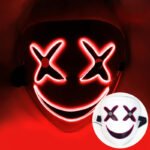 Marshmello Top 100 LED Light-Up Mask, Halloween DJ Music Festival Party Prop - Image 3