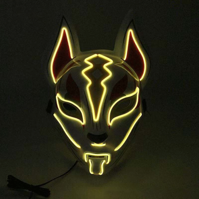Fortnite Luminous Mask, LED Sky Fox, Wholesale, Cosplay - Image 6