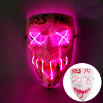 Custom Wholesale of Glowing Masks, Cold - Light LED Masks for Masquerade Balls, Halloween Horrors - Image 5