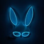 LED Light - Up Mask: Cold - Light Half - Face Bunny Girl Prop for Parties, Performances, Bars, Disco, and Masquerades - Image 5