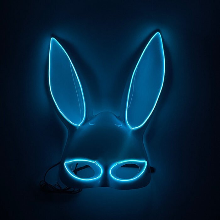 LED Light - Up Mask: Cold - Light Half - Face Bunny Girl Prop for Parties, Performances, Bars, Disco, and Masquerades - Image 5