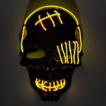 Bloody Horror Cold Light Halloween Mask, LED Light-Up Mask, Hot-Selling Scarred One-Eyed Pirate Mask - Image 5