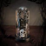Halloween Immortal Flower Glass Lampshade Skull Creative Horror Ornament – Escape Room Small Night Light - Image 3