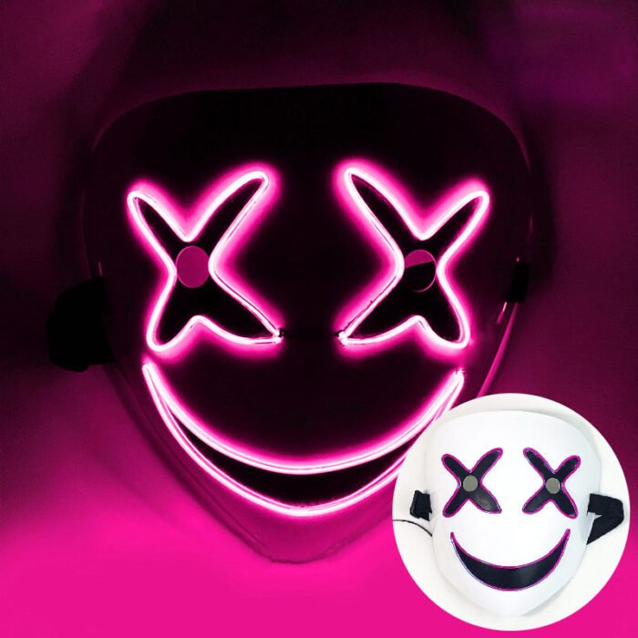 Marshmello Top 100 LED Light-Up Mask, Halloween DJ Music Festival Party Prop - Image 5