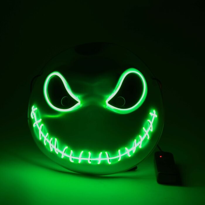 LED light-up mask: Lightyear, Ghost Rider skull mask, Christmas party glow-in-the-dark cold light mask - Image 6