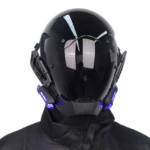 Cyberpunk black mask, CS headgear, full - face mecha mask prop for Halloween for adults - Image 3
