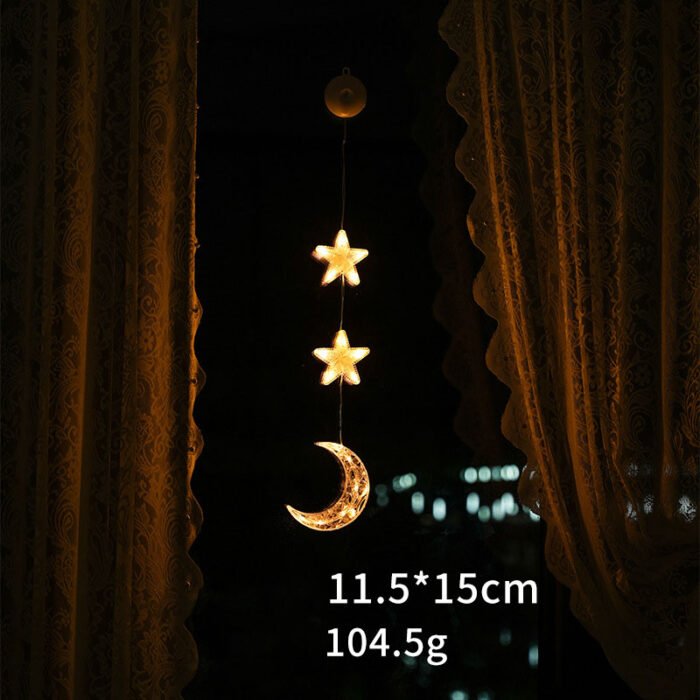 LED Christmas Suction Cup Lights - Festive Ambience Decorative Hanging Lights for Creative Room & Window Display - Image 7