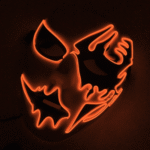 Cold-light handsome man luminous hand-painted LED dance party Marshmello mask cosplay Halloween - Image 7