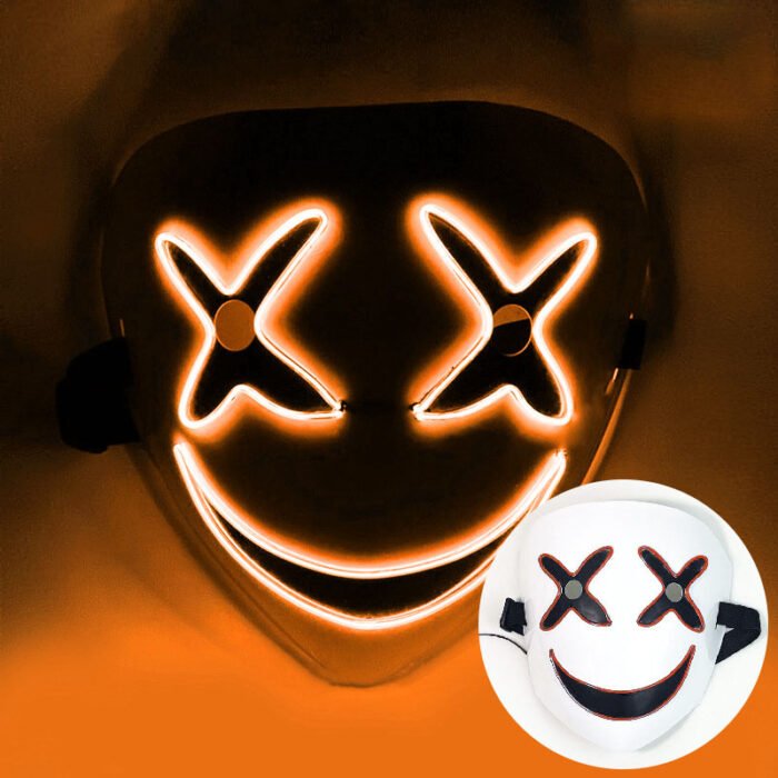 Marshmello Top 100 LED Light-Up Mask, Halloween DJ Music Festival Party Prop - Image 6