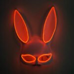 LED Light - Up Mask: Cold - Light Half - Face Bunny Girl Prop for Parties, Performances, Bars, Disco, and Masquerades - Image 7