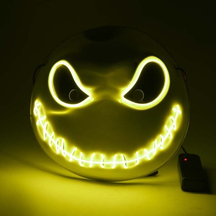 LED light-up mask: Lightyear, Ghost Rider skull mask, Christmas party glow-in-the-dark cold light mask - Image 7