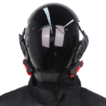 Cyberpunk black mask, CS headgear, full - face mecha mask prop for Halloween for adults - Image 4