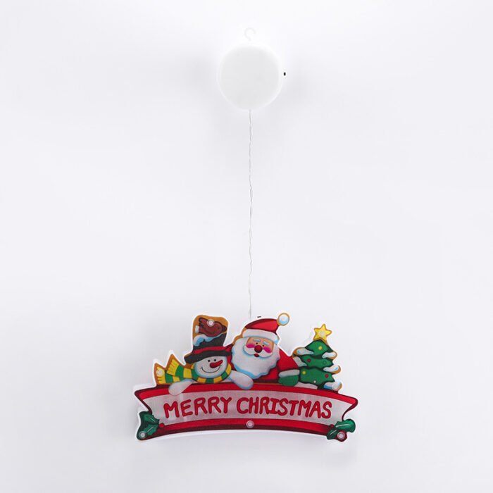 Suction Cup LED Christmas Decorative Lights | Star, Christmas Tree, Bell & Snowman Designs | Window Fairy Lights - Image 8