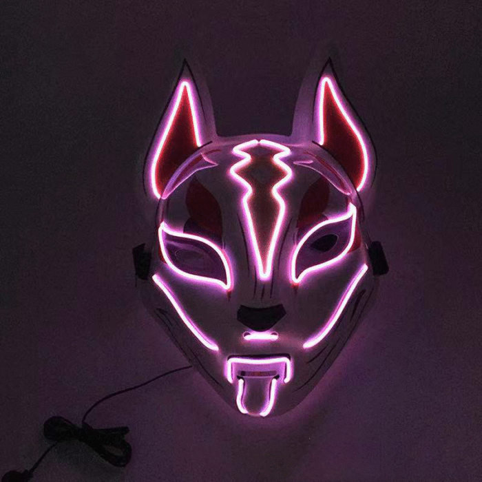 Fortnite Luminous Mask, LED Sky Fox, Wholesale, Cosplay - Image 9