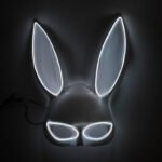 LED Light - Up Mask: Cold - Light Half - Face Bunny Girl Prop for Parties, Performances, Bars, Disco, and Masquerades - Image 8