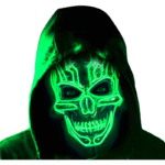 Skull horror mask with LED cold light strips – party and dance costume props - Image 5