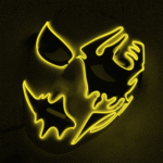 Cold-light handsome man luminous hand-painted LED dance party Marshmello mask cosplay Halloween - Image 8