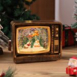 Christmas Gift: Light-Up Snow-Globe Music Box, Santa Wind Lamp, Christmas Tree Decorative Ornament & Night Light - Image 8