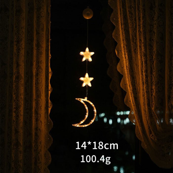 LED Christmas Suction Cup Lights - Festive Ambience Decorative Hanging Lights for Creative Room & Window Display - Image 9