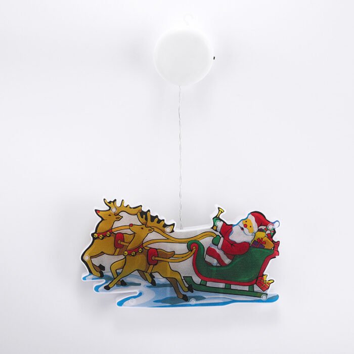 Suction Cup LED Christmas Decorative Lights | Star, Christmas Tree, Bell & Snowman Designs | Window Fairy Lights - Image 9