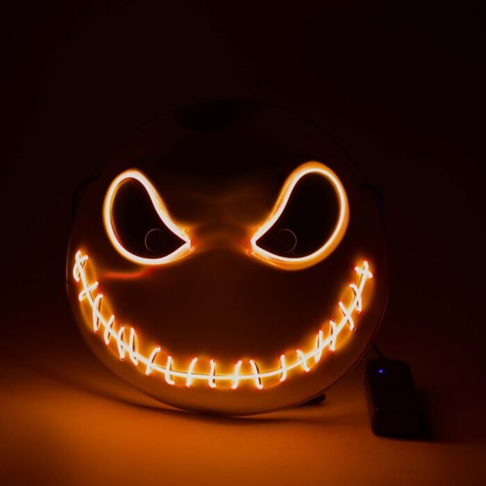 LED light-up mask: Lightyear, Ghost Rider skull mask, Christmas party glow-in-the-dark cold light mask - Image 9