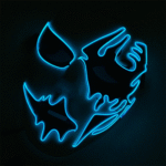 Cold-light handsome man luminous hand-painted LED dance party Marshmello mask cosplay Halloween - Image 9