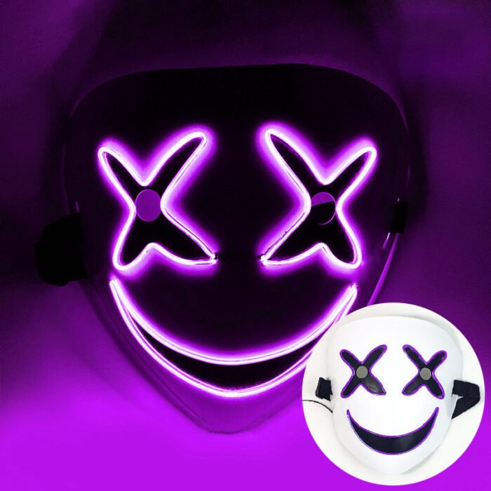 Marshmello Top 100 LED Light-Up Mask, Halloween DJ Music Festival Party Prop - Image 8