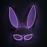 LED Light - Up Mask: Cold - Light Half - Face Bunny Girl Prop for Parties, Performances, Bars, Disco, and Masquerades - Image 9