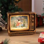 Christmas Gift: Light-Up Snow-Globe Music Box, Santa Wind Lamp, Christmas Tree Decorative Ornament & Night Light - Image 9