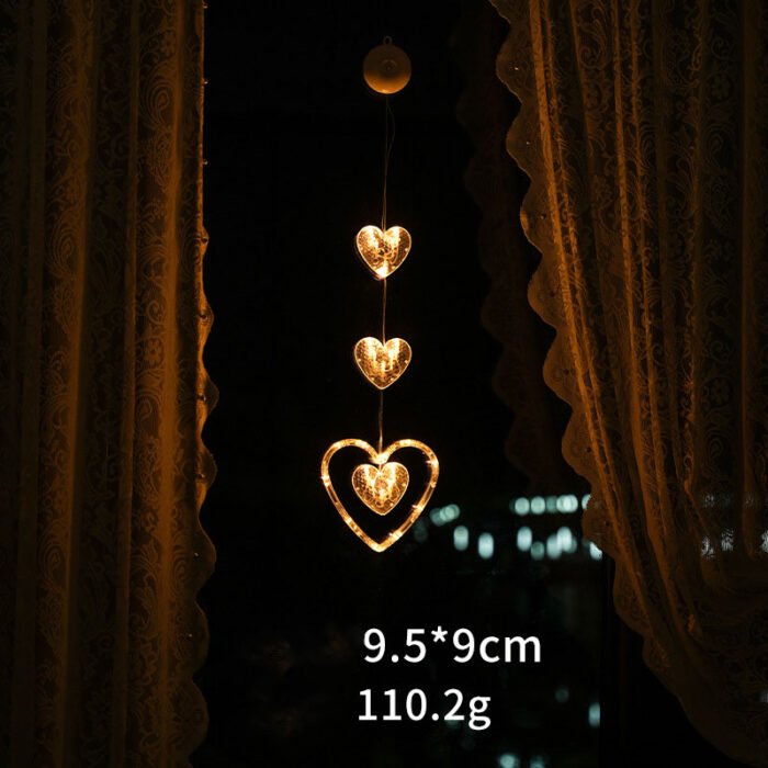LED Christmas Suction Cup Lights - Festive Ambience Decorative Hanging Lights for Creative Room & Window Display - Image 10