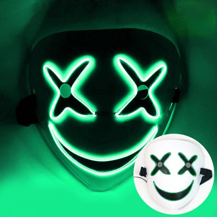 Marshmello Top 100 LED Light-Up Mask, Halloween DJ Music Festival Party Prop - Image 9