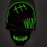 Bloody Horror Cold Light Halloween Mask, LED Light-Up Mask, Hot-Selling Scarred One-Eyed Pirate Mask - Image 10